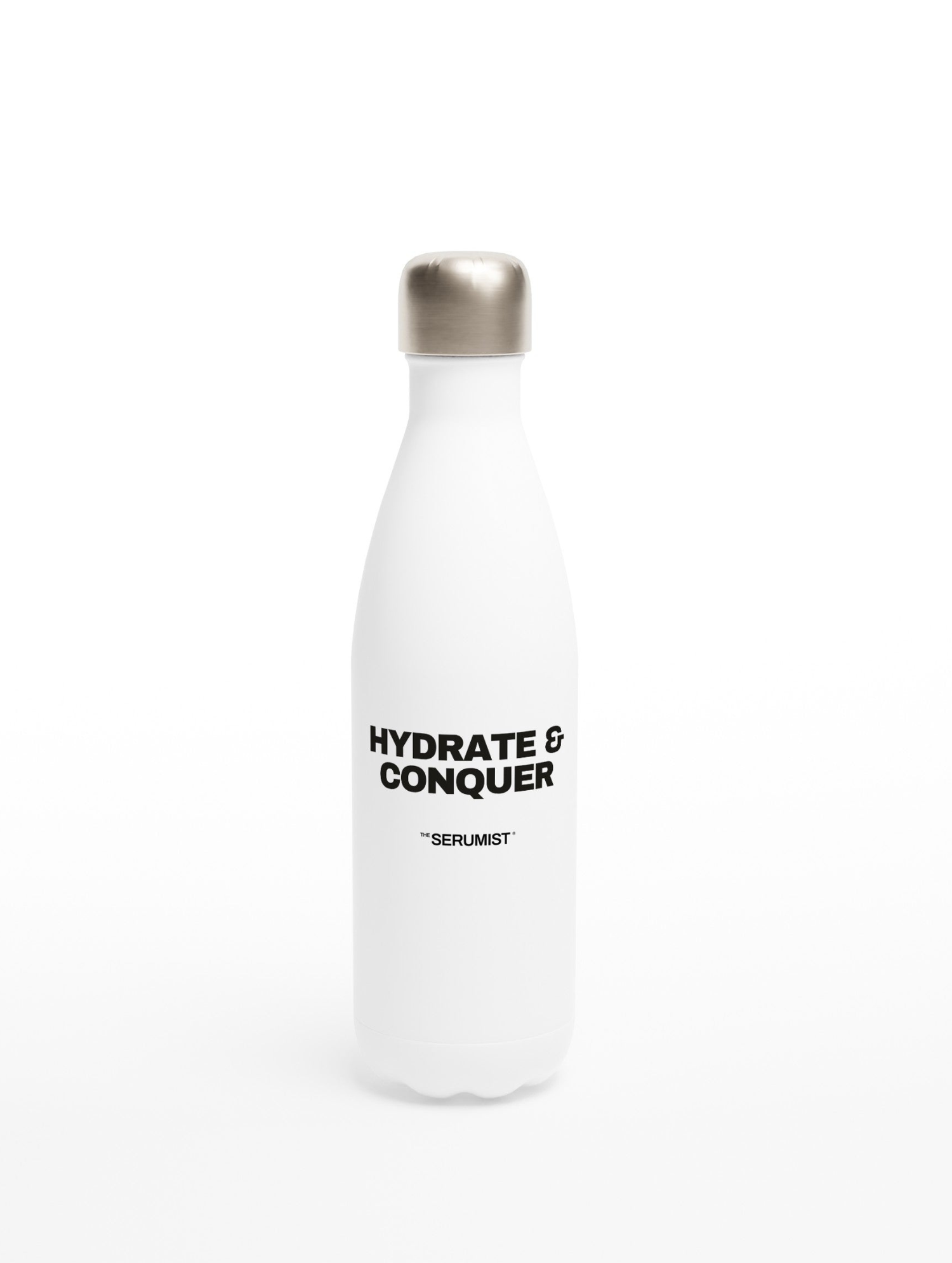 White stainless steel water bottle 483 ml (17 oz)